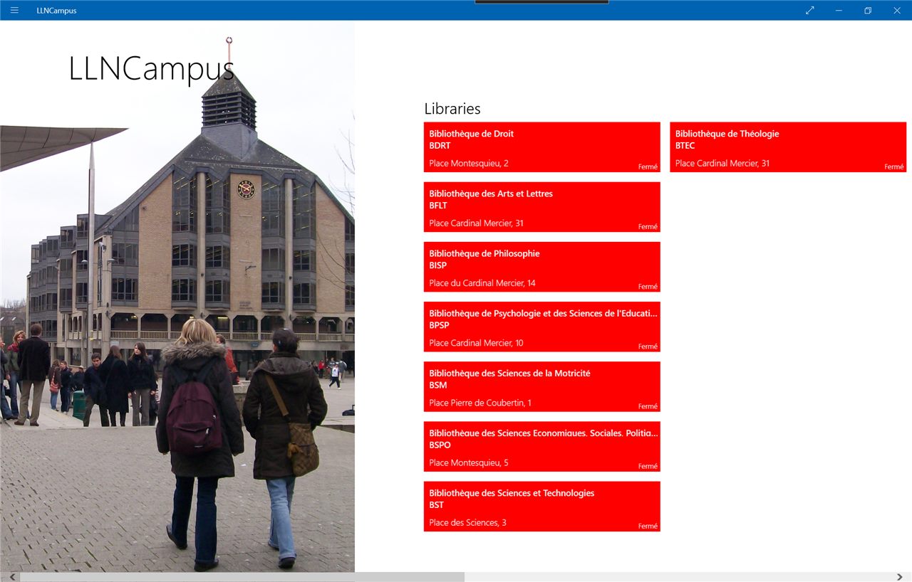 Application LLN Campus