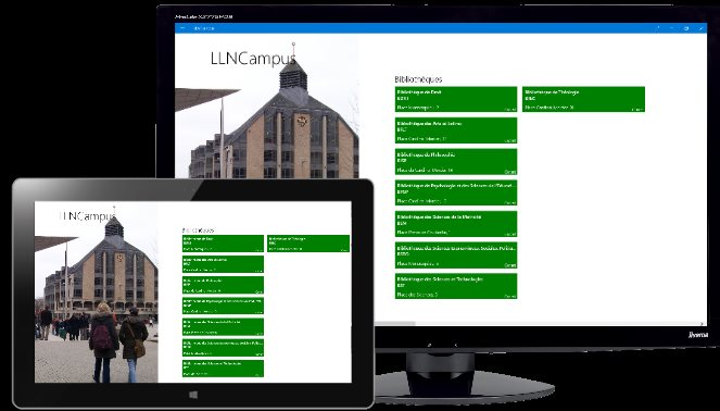 LLN Campus : l'essentiel pour les étudiants, sur PC et tablette